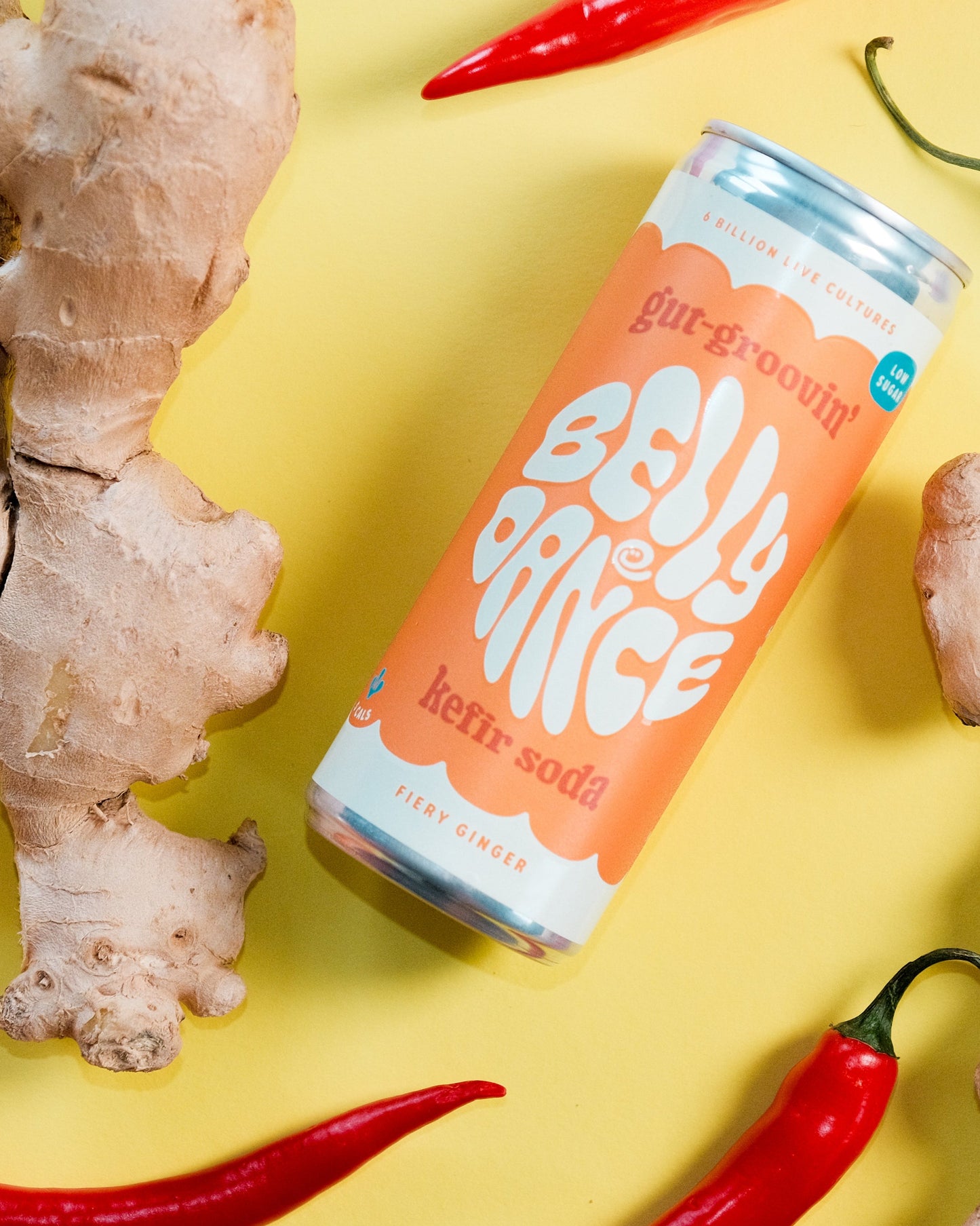 Fiery Ginger Water Kefir Cans