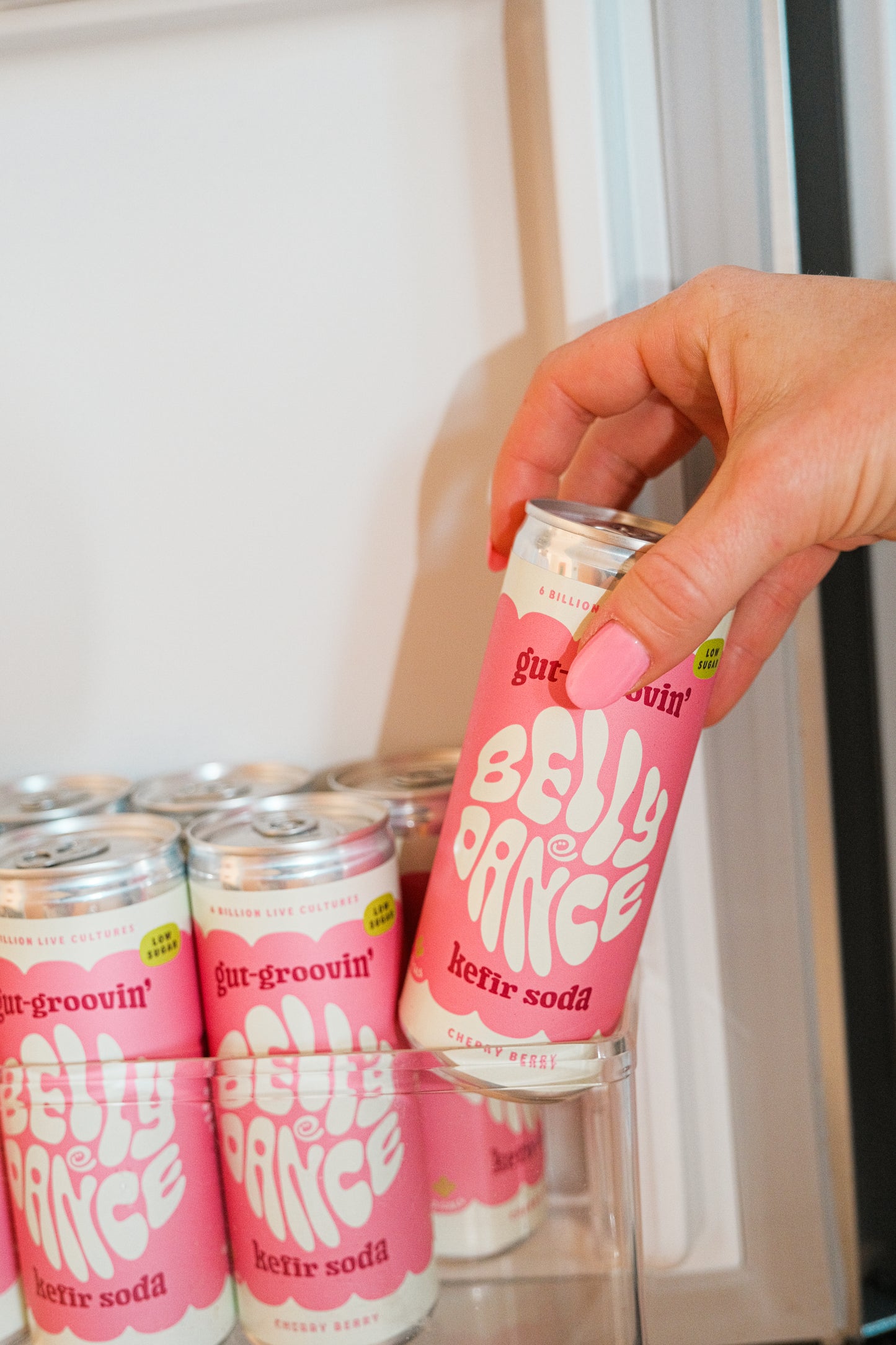 cherry berry water kefir cans