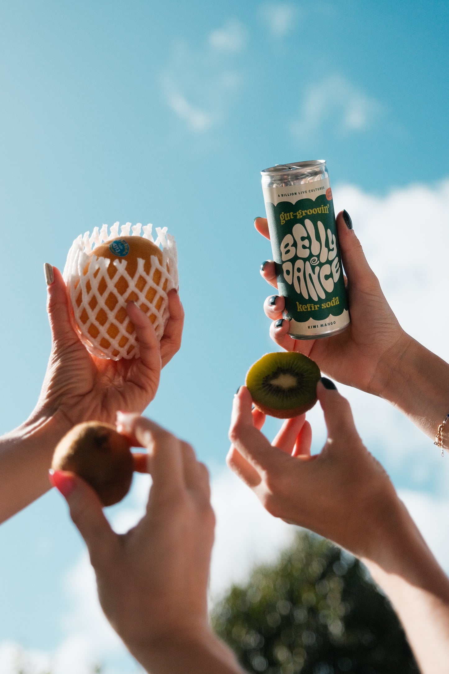 kiwi mango water kefir cans